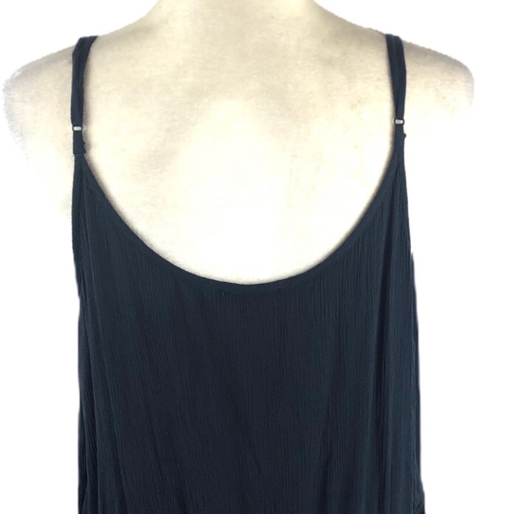 American Eagle Outfitters Gray Lace Up Peplum Tank - Picture 6 of 8